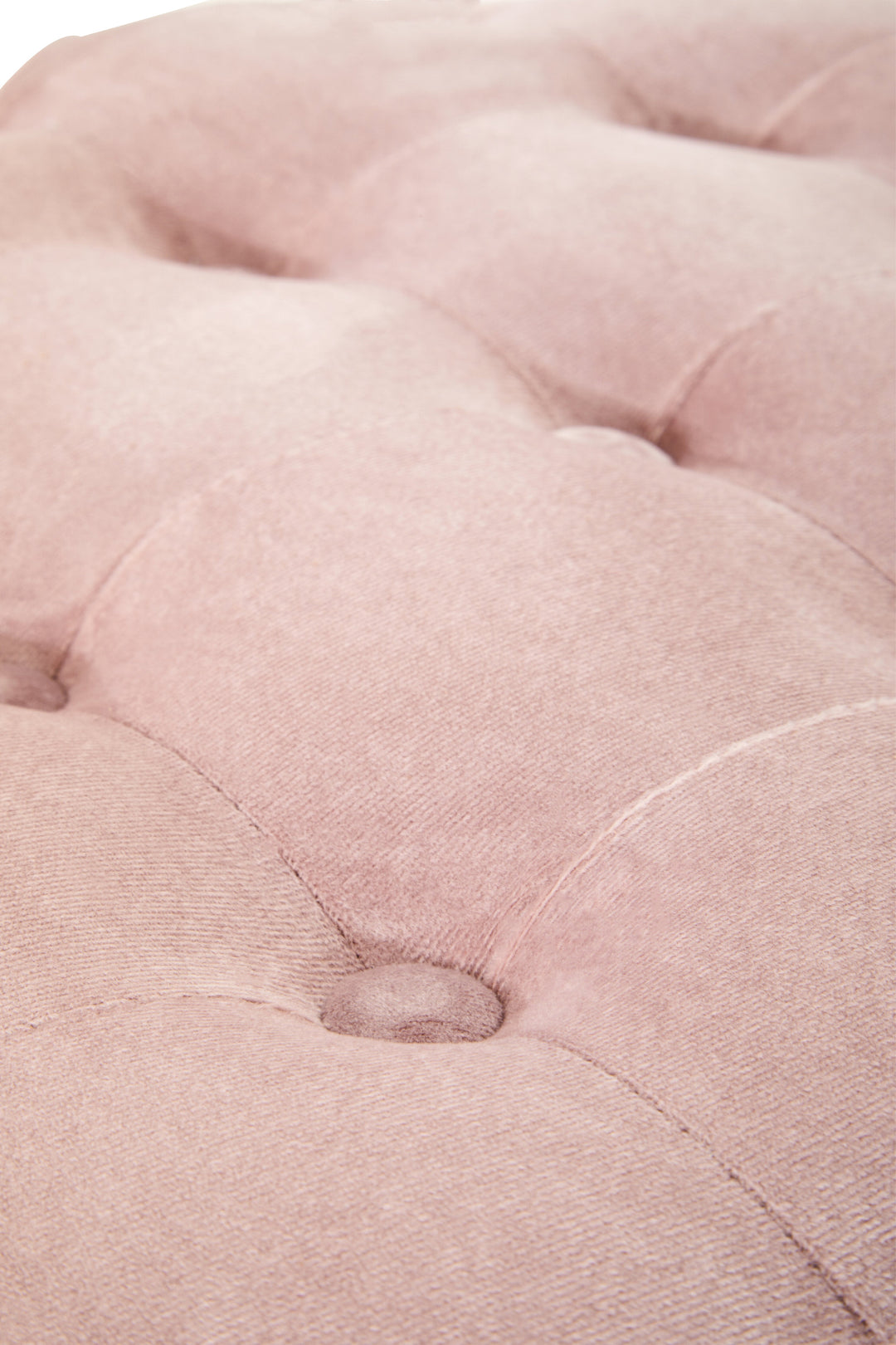 Loretta Dusky Pink Velvet Stool with Gold Base