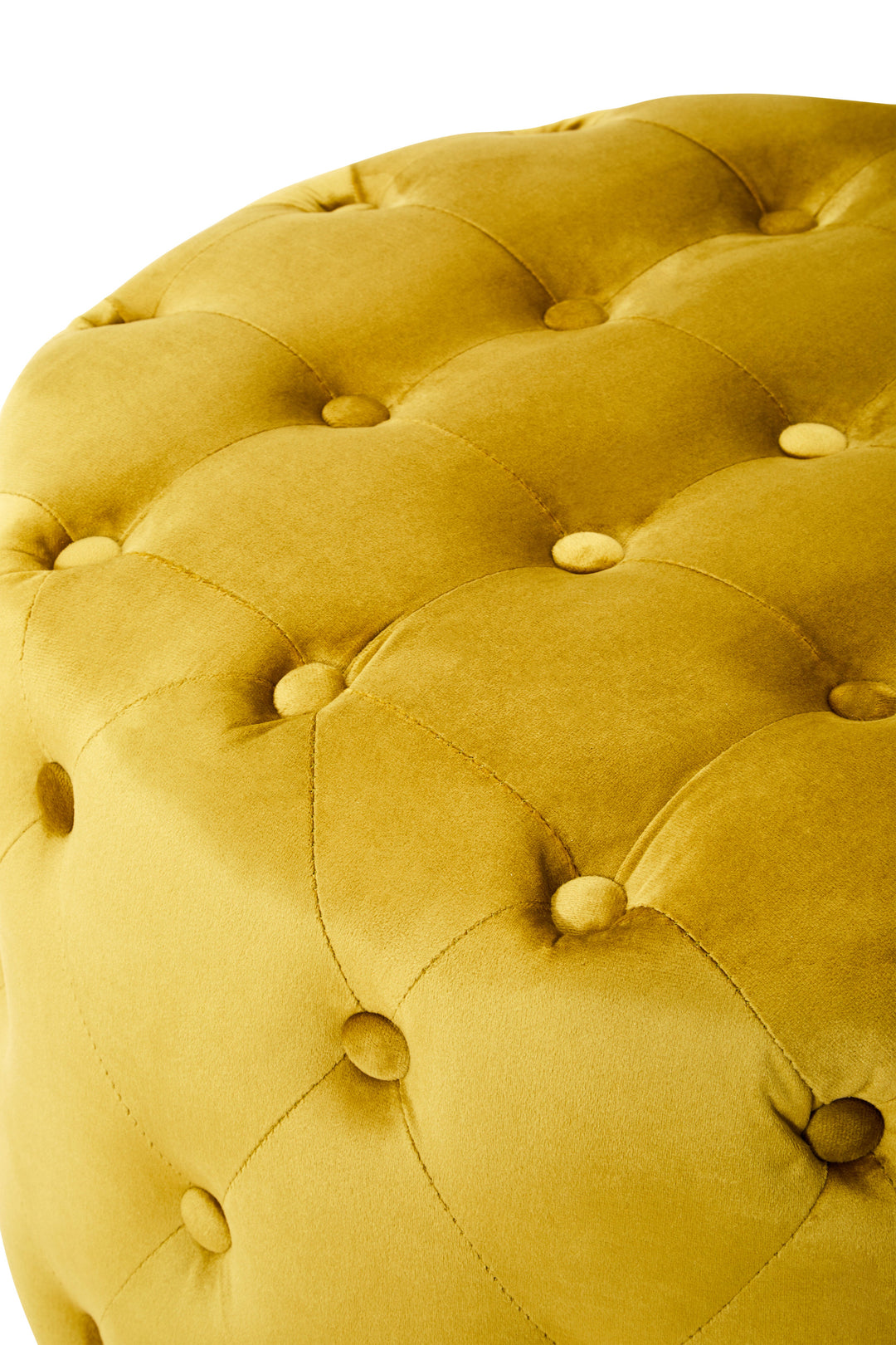 Loretta Pistachio Velvet Stool with Gold Base