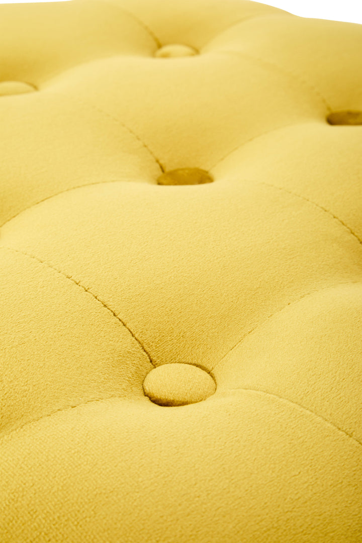 Loretta Pistachio Velvet Stool with Gold Base