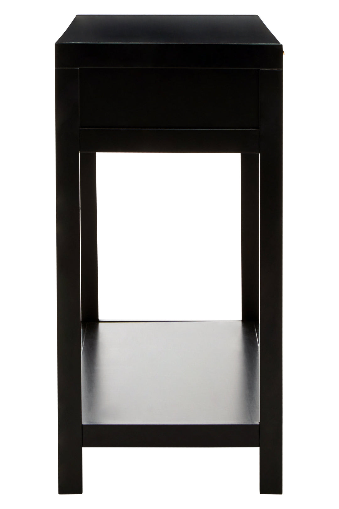 Sherman Console Table in Black Wood Finish