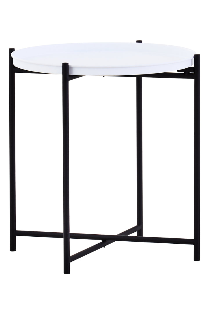 Trosa Round Side Table with White Top