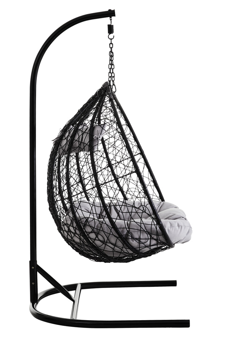 Goa Double Hanging Chair in Black Finish