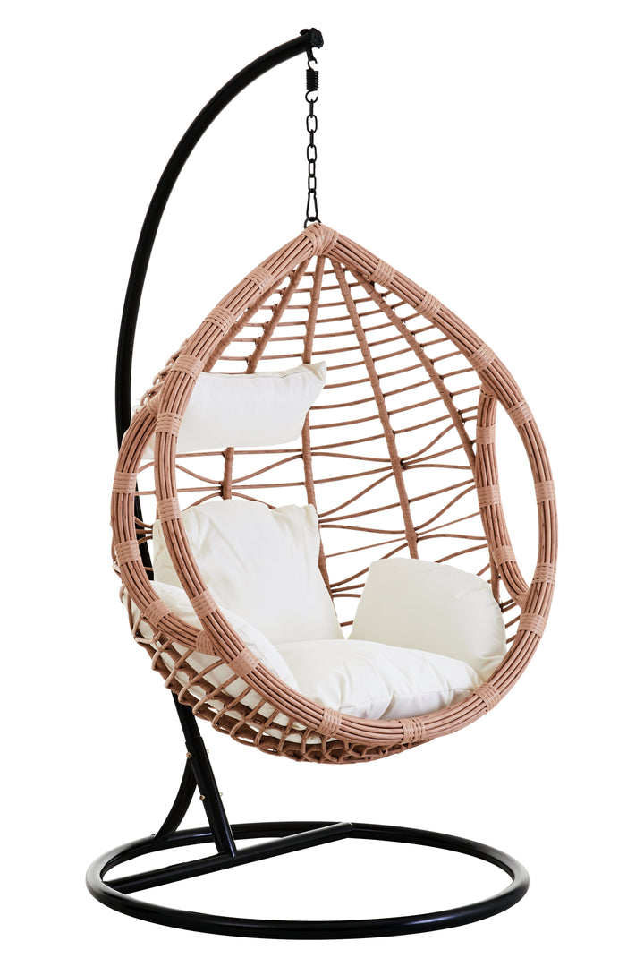Goa Natural Rattan-Effect Hanging Chair