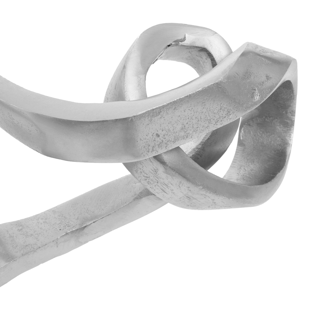 Prato Silver & Black Abstract Knot Ornament