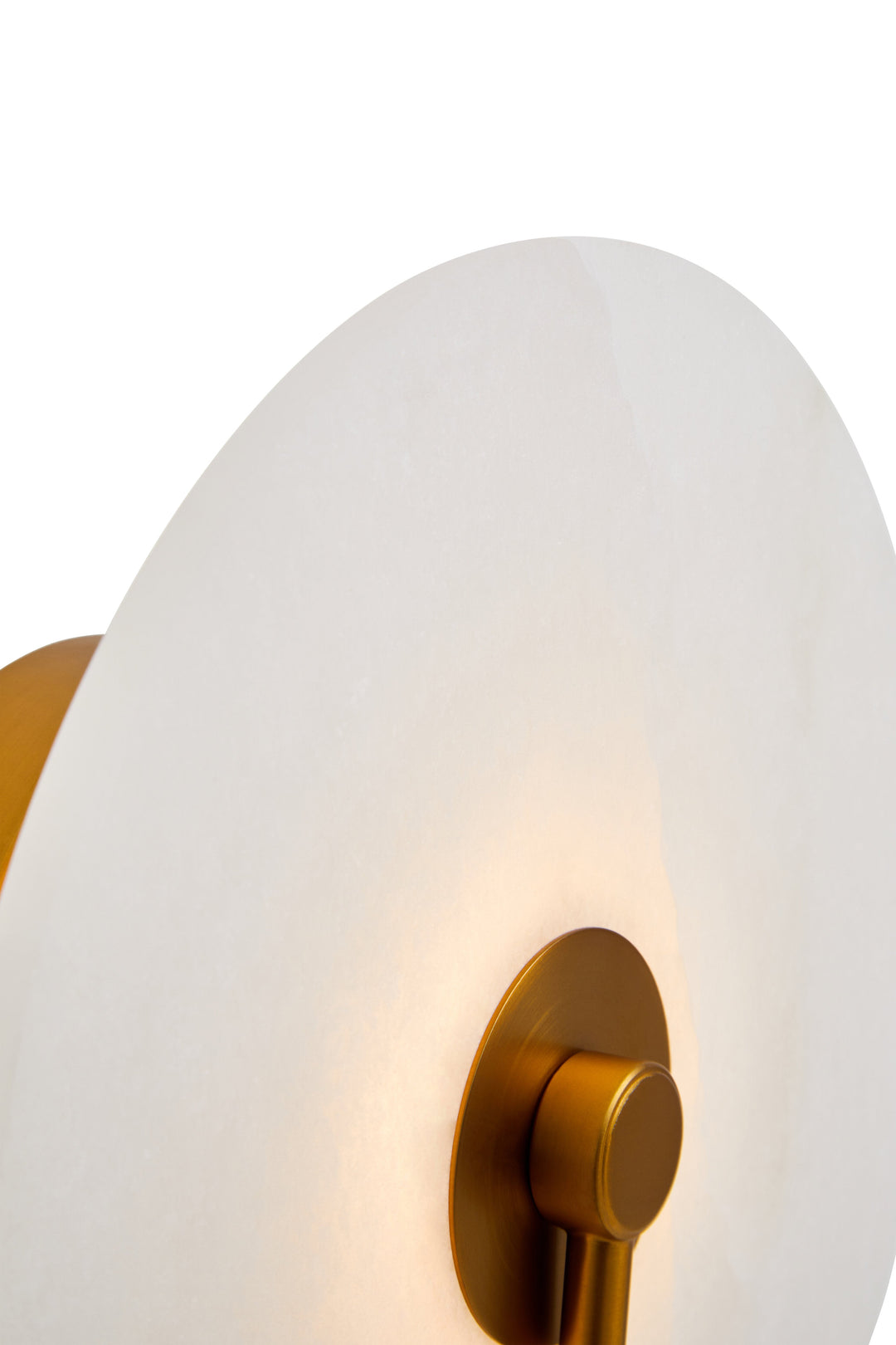 Waldorf Wall Light with White Marble and Gold Accents