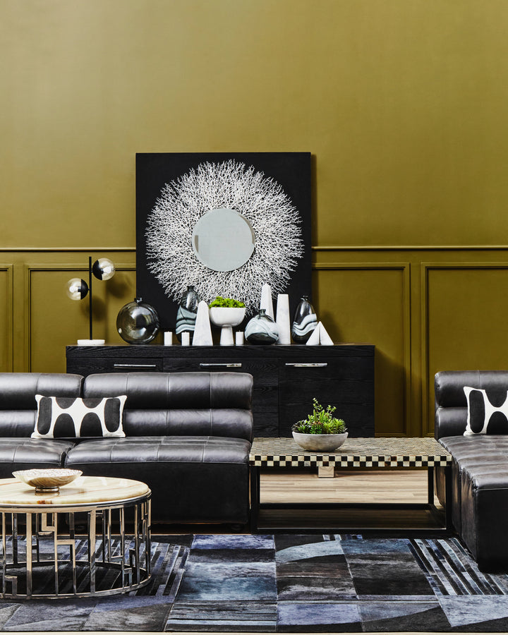 Modello Abstract Wall Art with Mirrored Panels