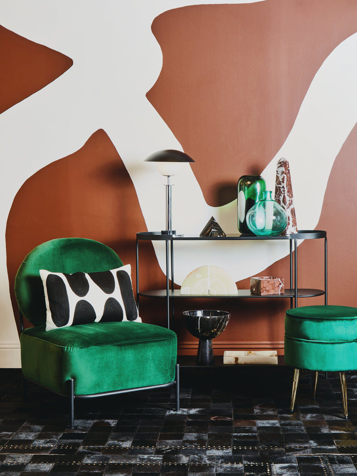 Trento Console Table with Glass Top