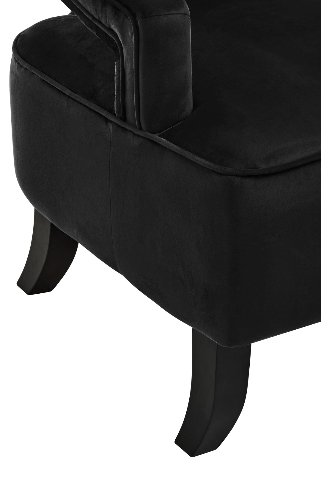 Faye Black Velvet Chair