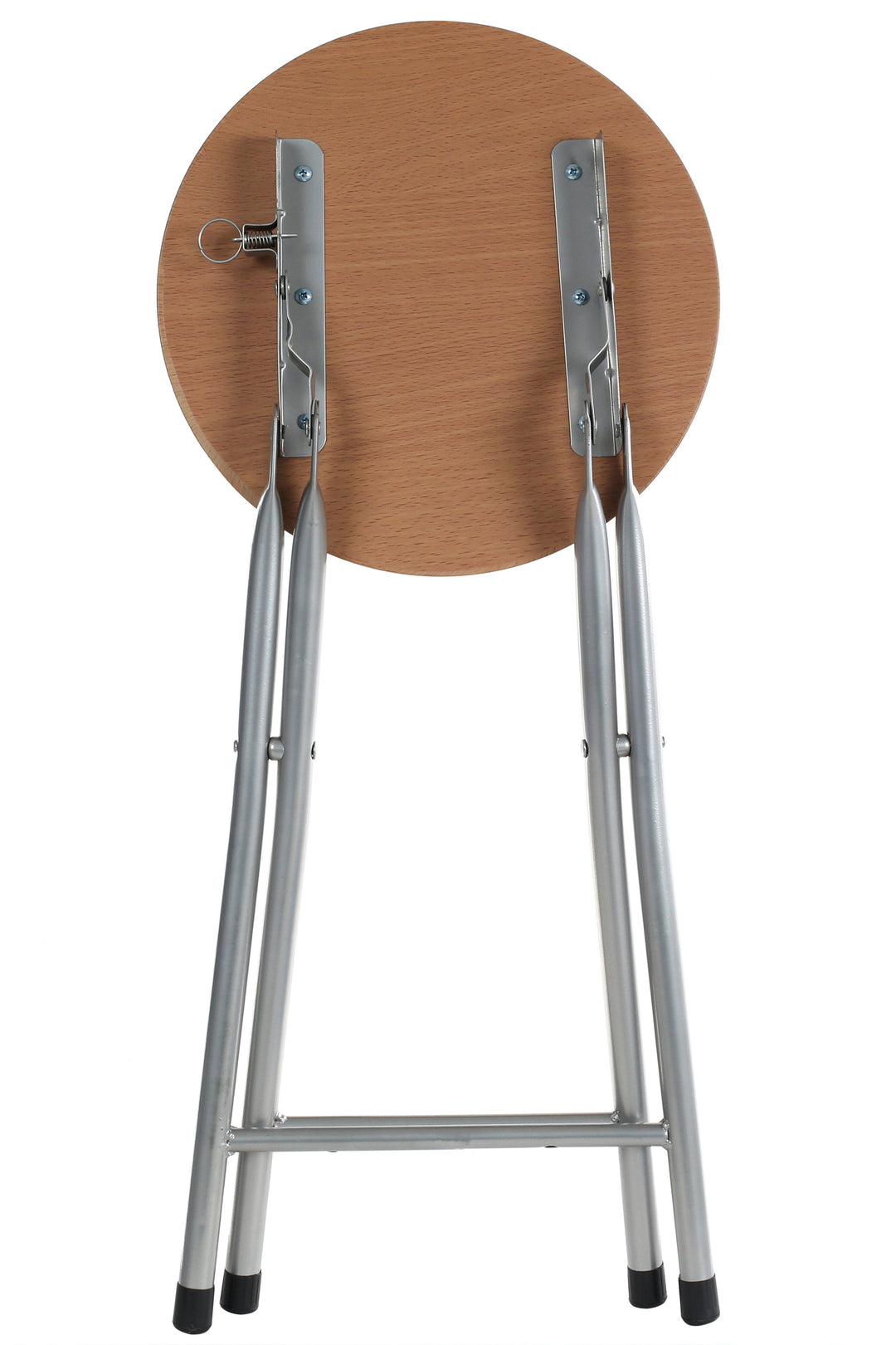 Foldaway Stool with Wood Veneer Seat