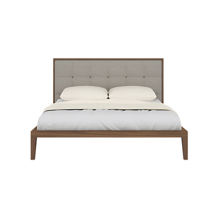 Calla Bed – Elegant Wooden Bed Frame in Walnut or Natural Finish