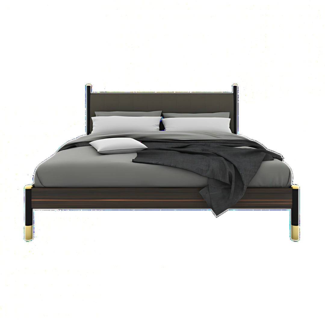 Bali Bed – Modern Wooden Frame in Grey Finish