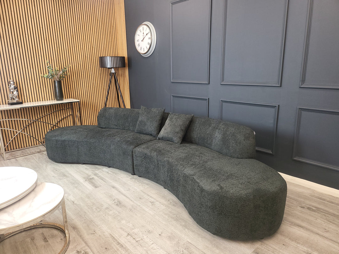 Miami Curved Cinema Bouclé Sofa