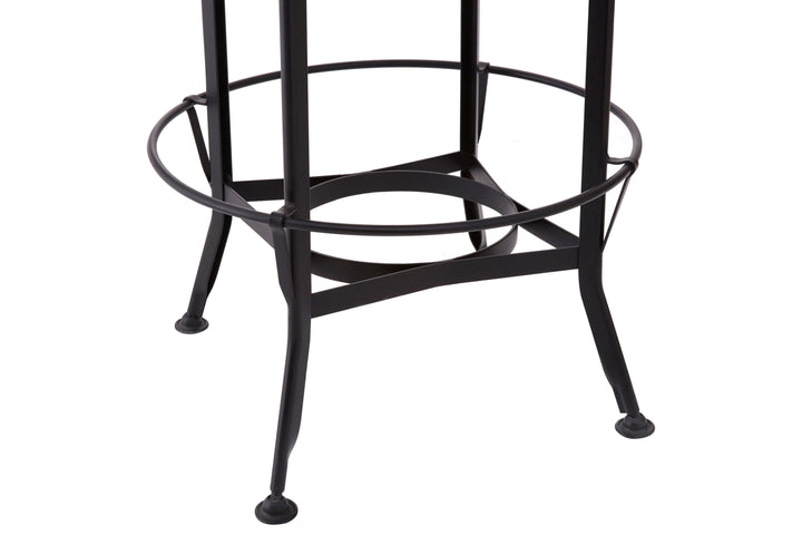 New Foundry Walnut & Black Metal Bar Table
