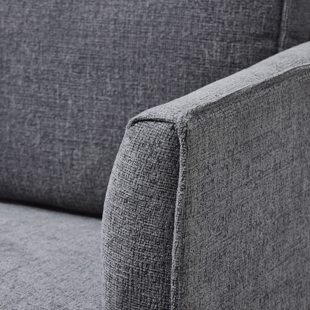Richmond Grey Large Armchair – Spacious Comfort in Contemporary Style
