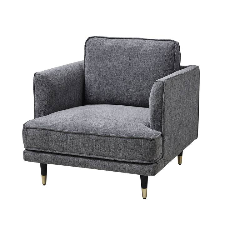 Richmond Grey Large Armchair – Spacious Comfort in Contemporary Style
