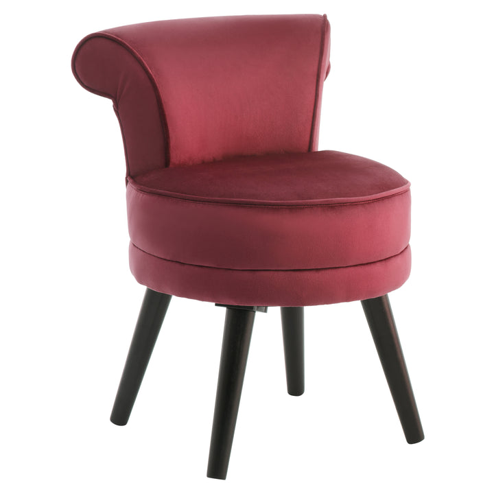 Children’s Loretta Chair in Rich Wine Velvet Upholstery