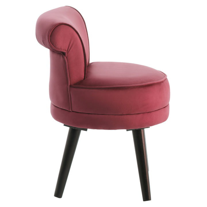 Children’s Loretta Chair in Rich Wine Velvet Upholstery