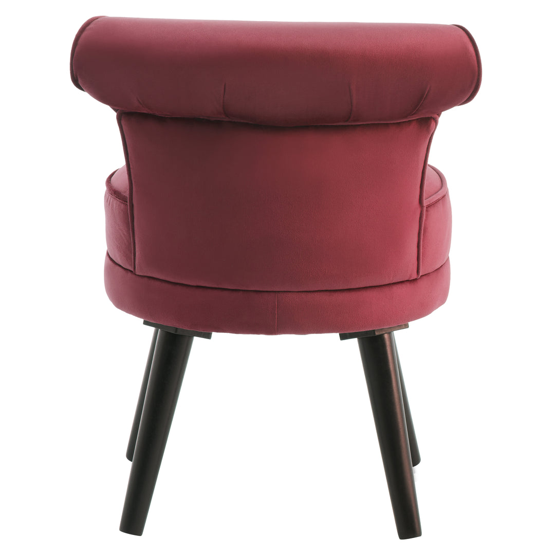 Children’s Loretta Chair in Rich Wine Velvet Upholstery