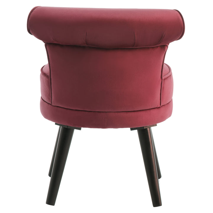 Children’s Loretta Chair in Rich Wine Velvet Upholstery