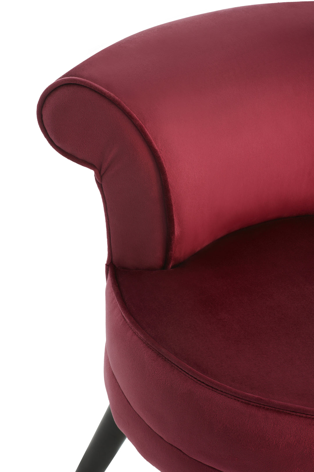 Children’s Loretta Chair in Rich Wine Velvet Upholstery