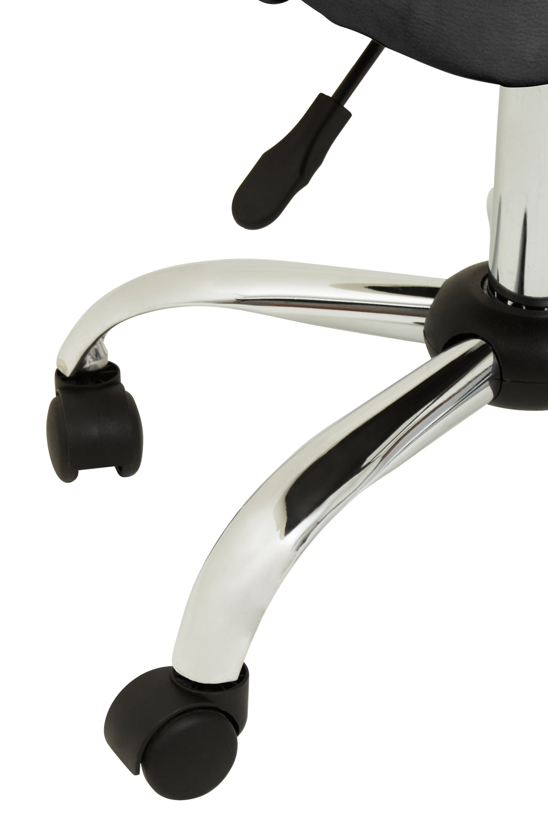 Brent Grey Faux Leather Swivel Office Chair