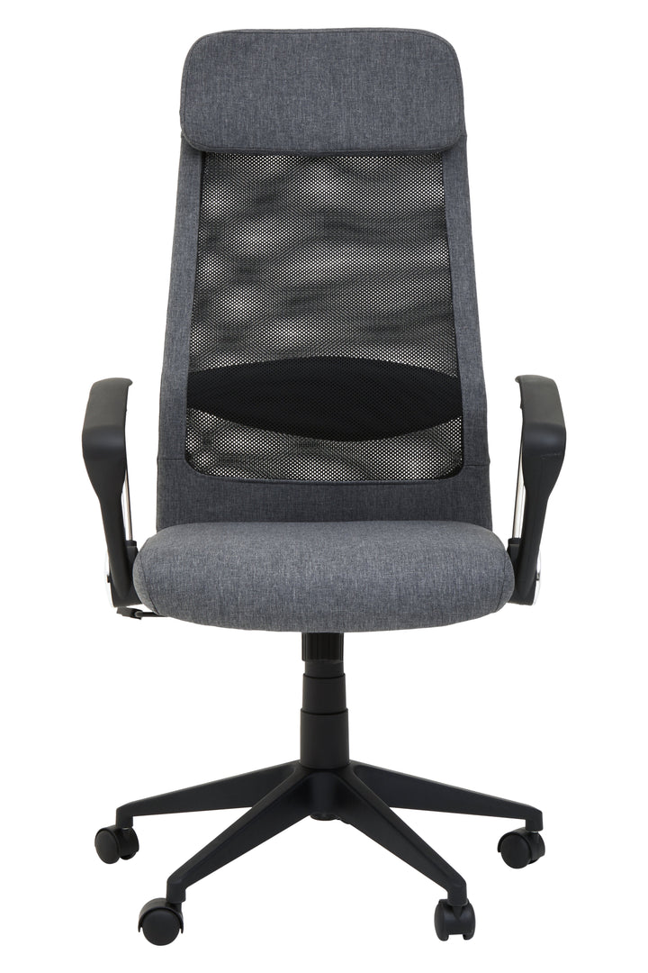 Brent Black Mesh & Grey Fabric Office Chair
