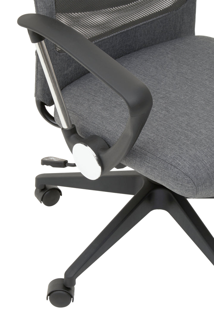 Brent Grey Mesh & Fabric Office Chair