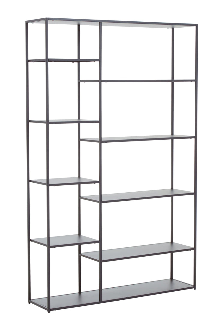 Acero Multi Shelf Unit in Grey Metal Finish