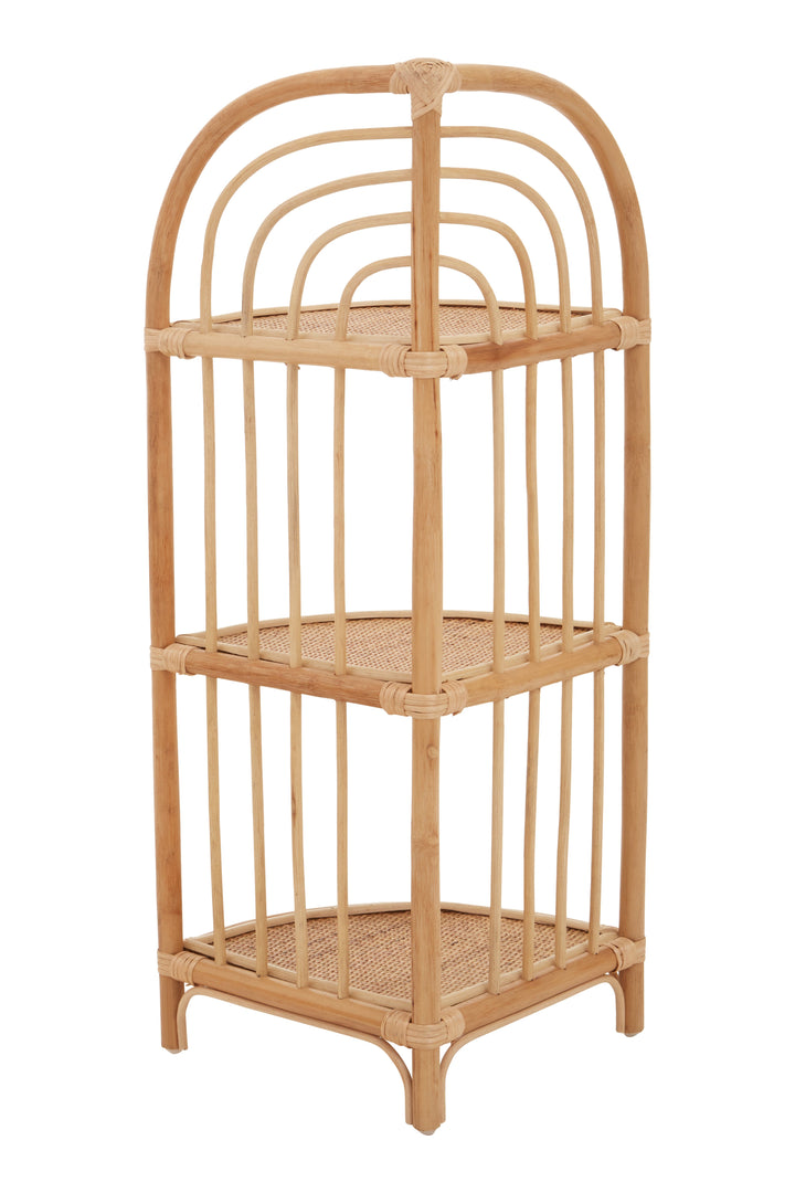 Mataram Wooden Shelf Unit with Open Design