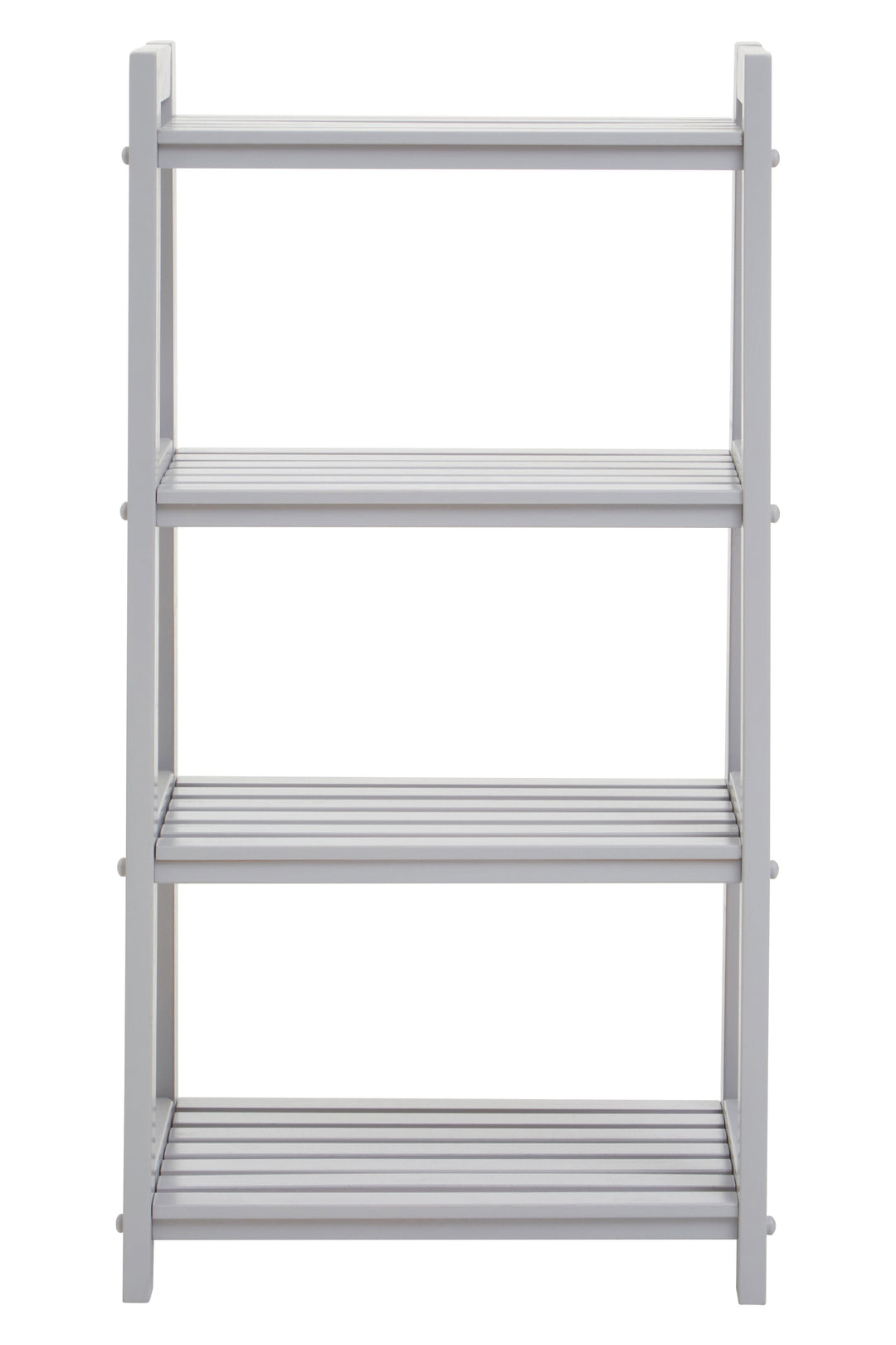Chester Grey Wood 4-Tier Shelf Unit
