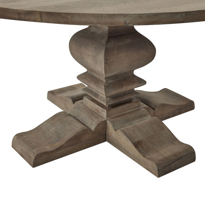 Copgrove Collection Round Pedestal Dining Table – Classic Elegance with Timeless Design