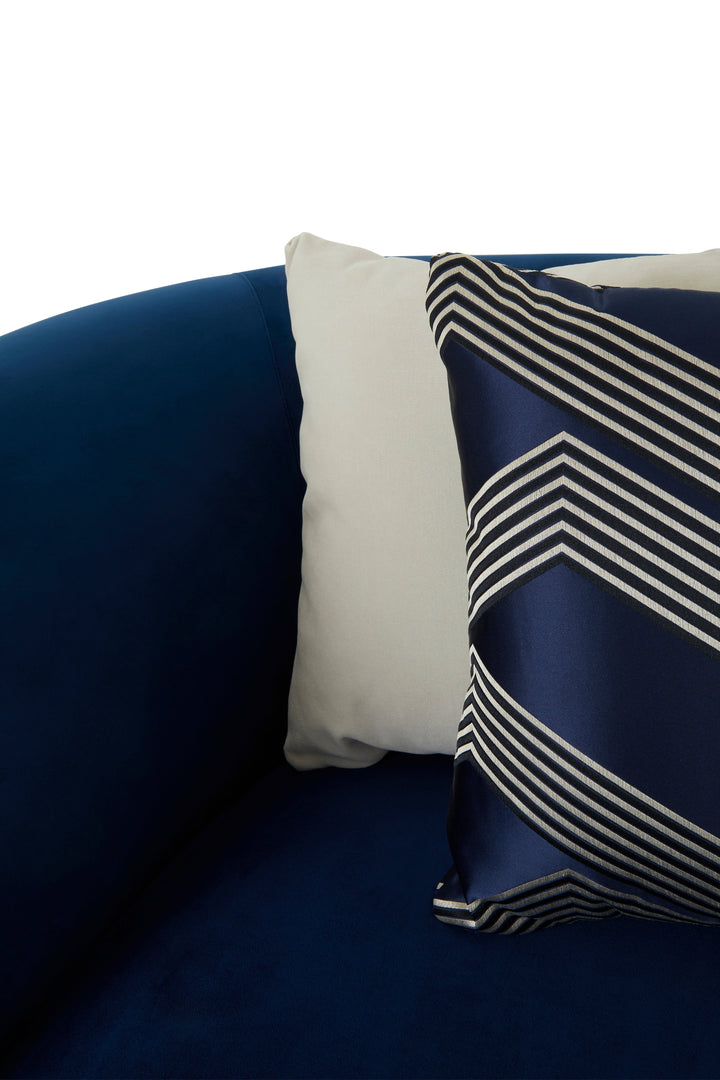 Renee 5 Seater Corner Sofa – Dark Blue Velvet Upholstery