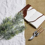 Frosted Pine Tall Stem with Pinecones