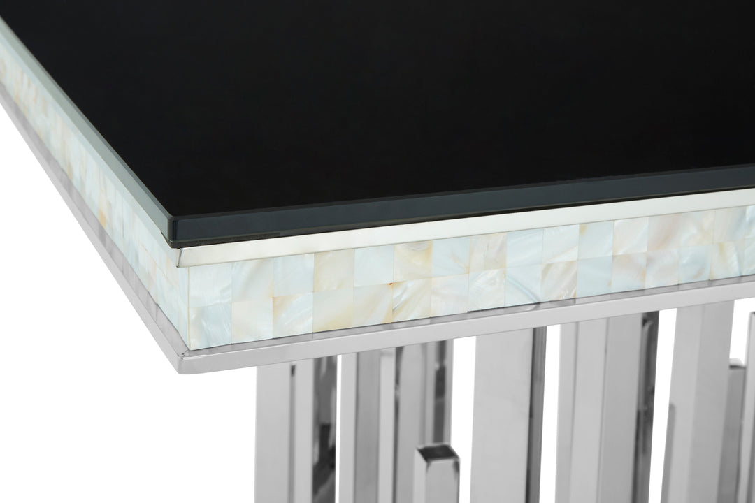 Eliza Dining Table in Silver Finish