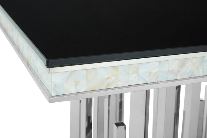Eliza Dining Table in Silver Finish