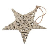 The Noel Collection Medium Wicker Star