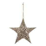 The Noel Collection Large Wicker Star