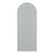 Large White Arched Window Style Mirror