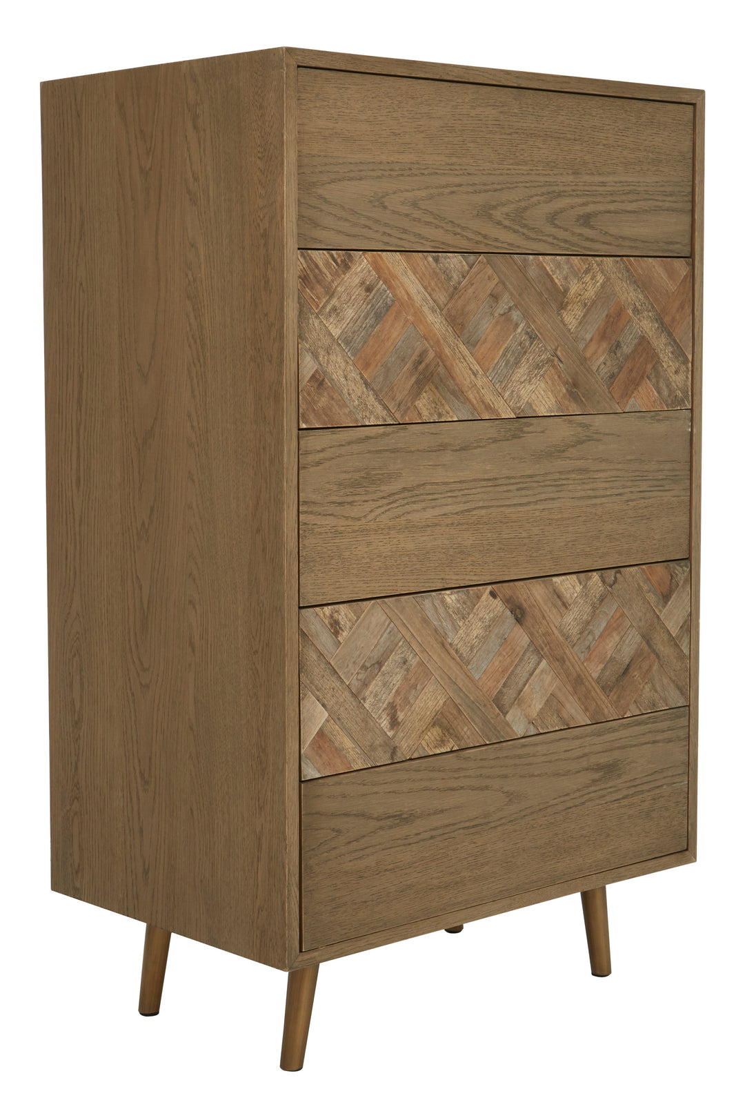 Salvar Chest in Wood Finish with 5 Drawers