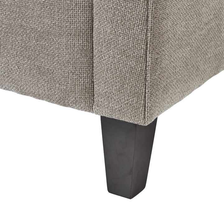 Vesper Taupe Cushion Back Snuggle Chair – Cozy Elegance with Extra Space