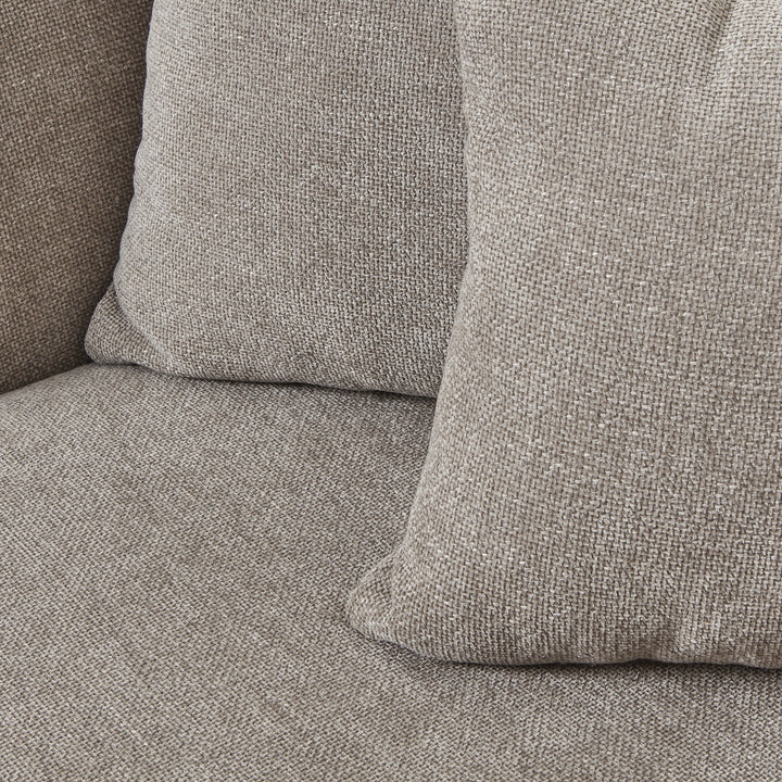 Vesper Taupe Cushion Back Snuggle Chair – Cozy Elegance with Extra Space