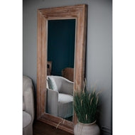 Newby Large Washed Wood Decorative Mirror