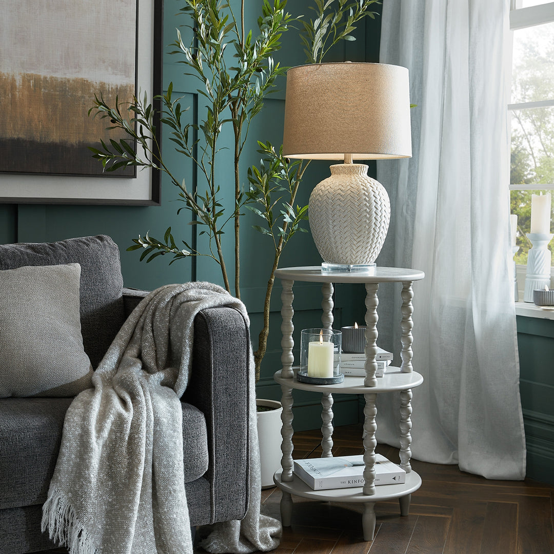 The Camden Collection Tall Round Side Table – Elegant Modern Accent