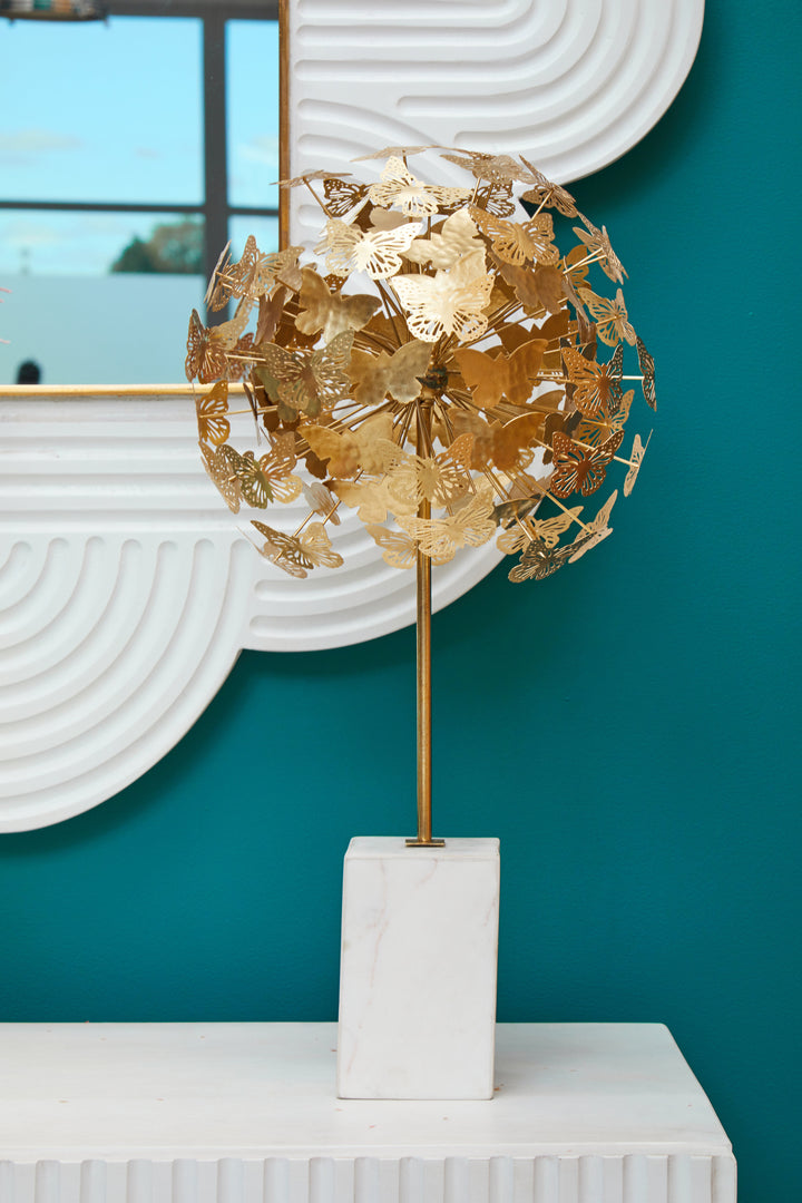Mirano Butterfly Sculpture with Gold Finish