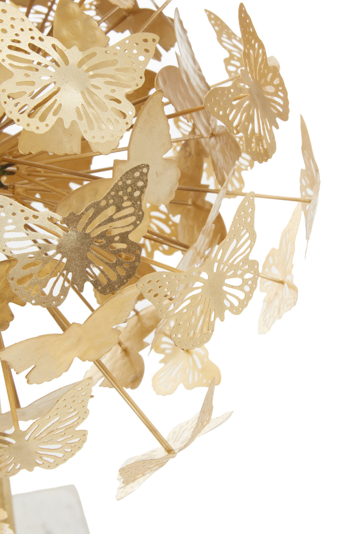 Mirano Butterfly Sculpture with Gold Finish