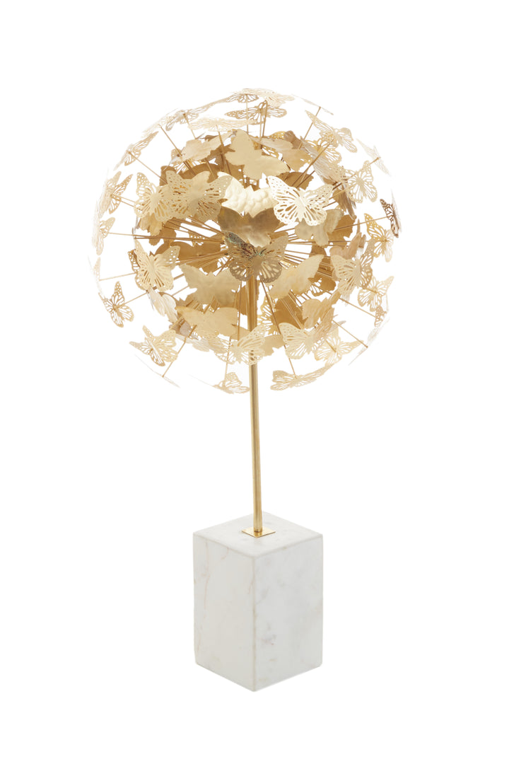 Mirano Butterfly Sculpture with Gold Finish