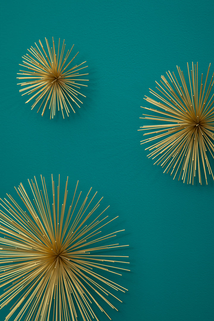 Mirano Wall Decor Set of 3 with Gold Finish