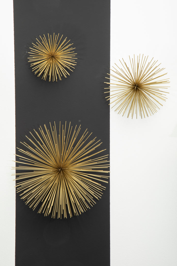 Mirano Wall Decor Set of 3 with Gold Finish