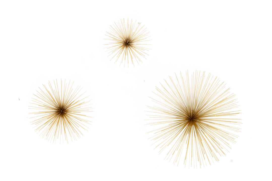 Mirano Wall Decor Set of 3 with Gold Finish