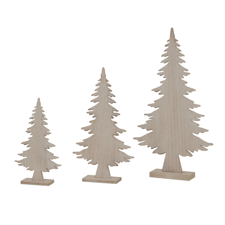 Standing Wooden Tree Ornament